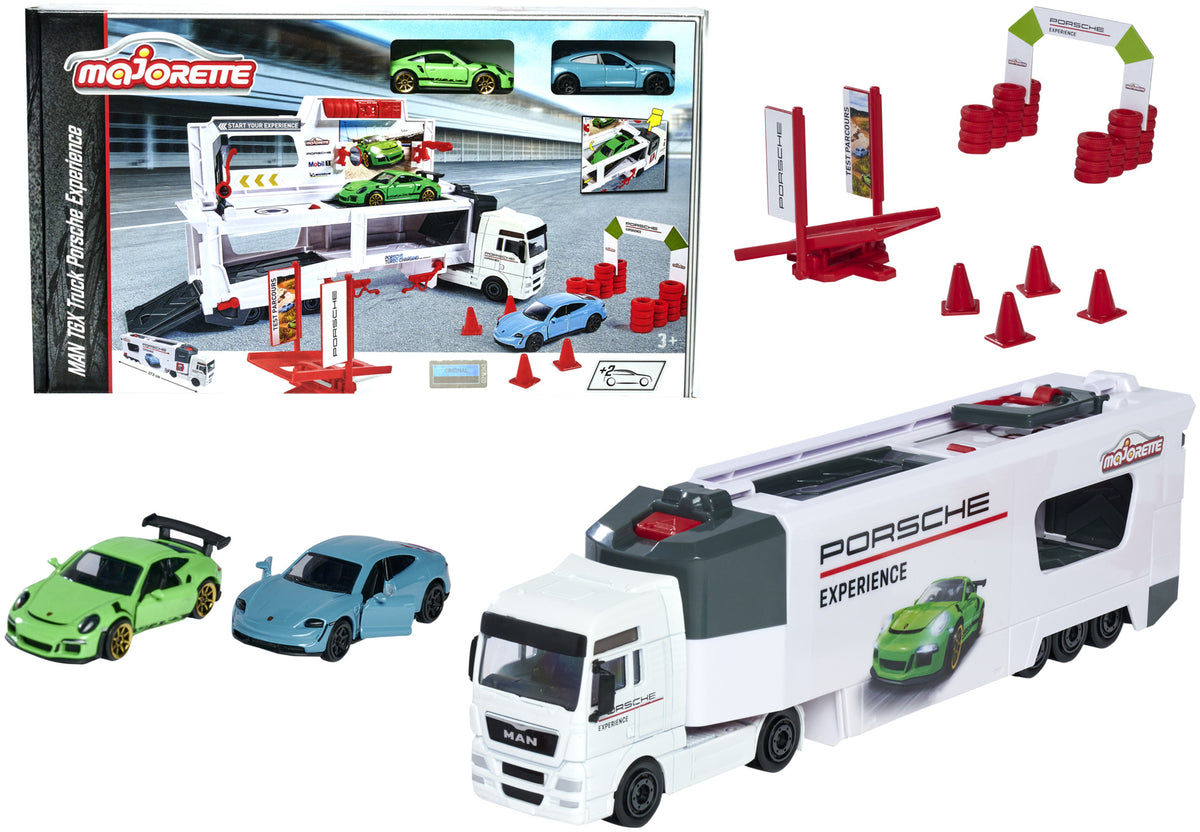 Majorette MAN TGX Porsche Experience Truck + 2 Cars