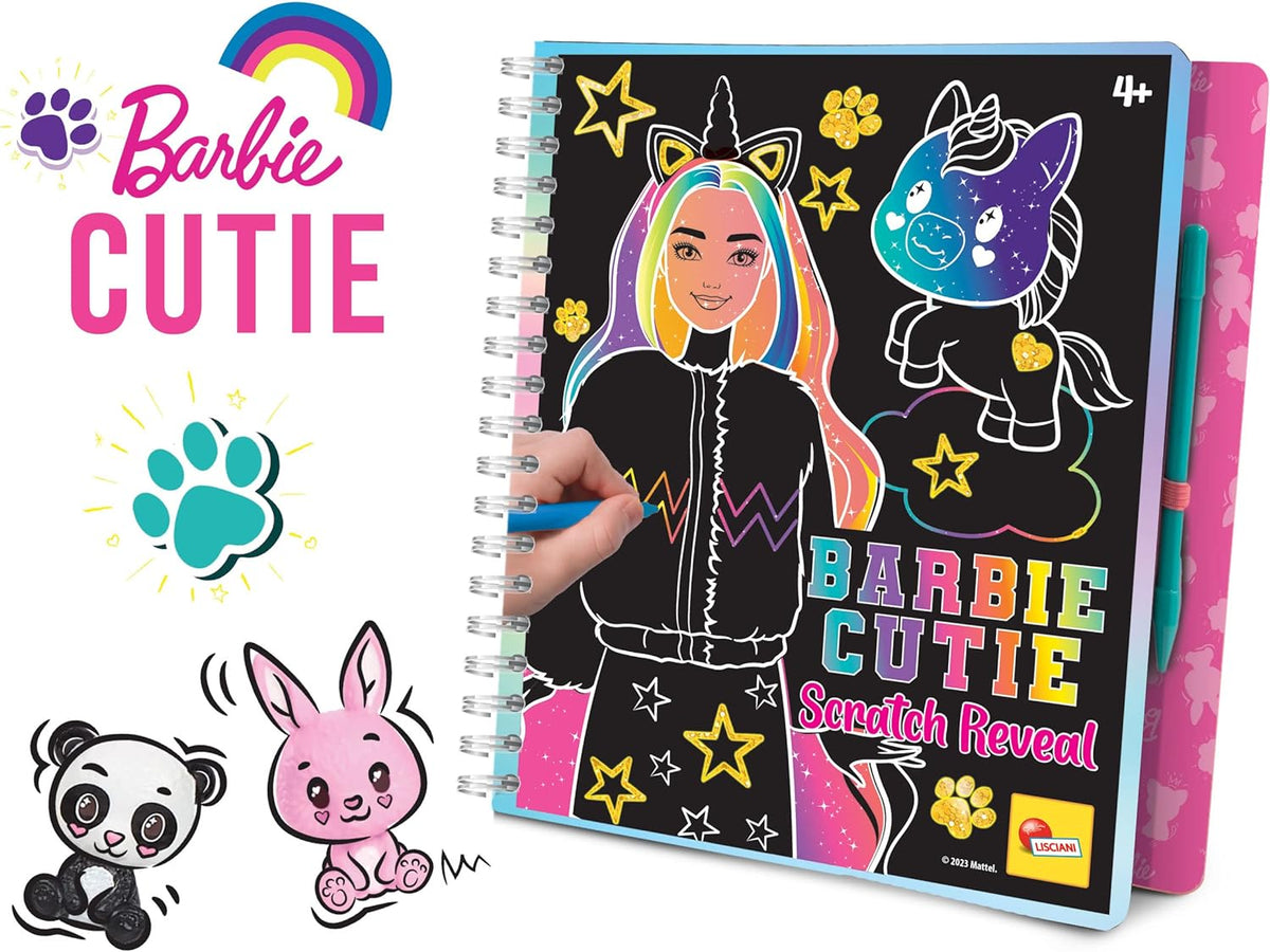 Lisciani Barbie Cutie Scratch Reveal Sketchbook