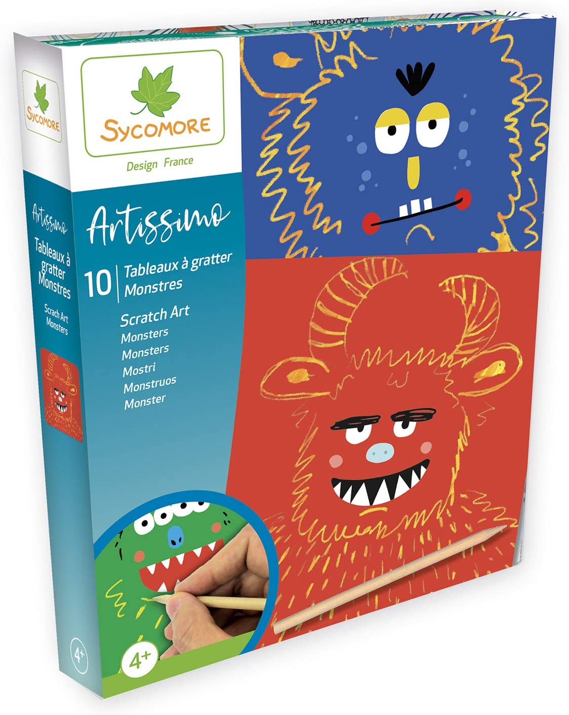 Artissimo Scratch Art Monsters