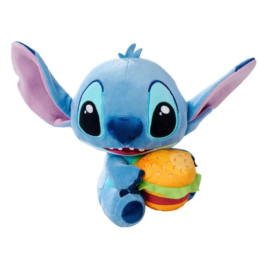 Disney Stitch met Hamburger Knuffel 25 cm