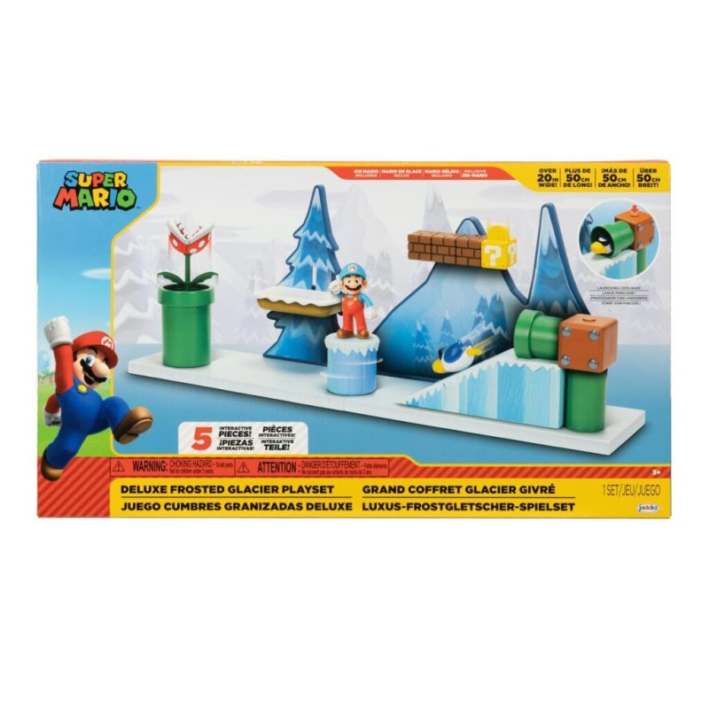 Super Mario Deluxe Frosted Glacier Playset