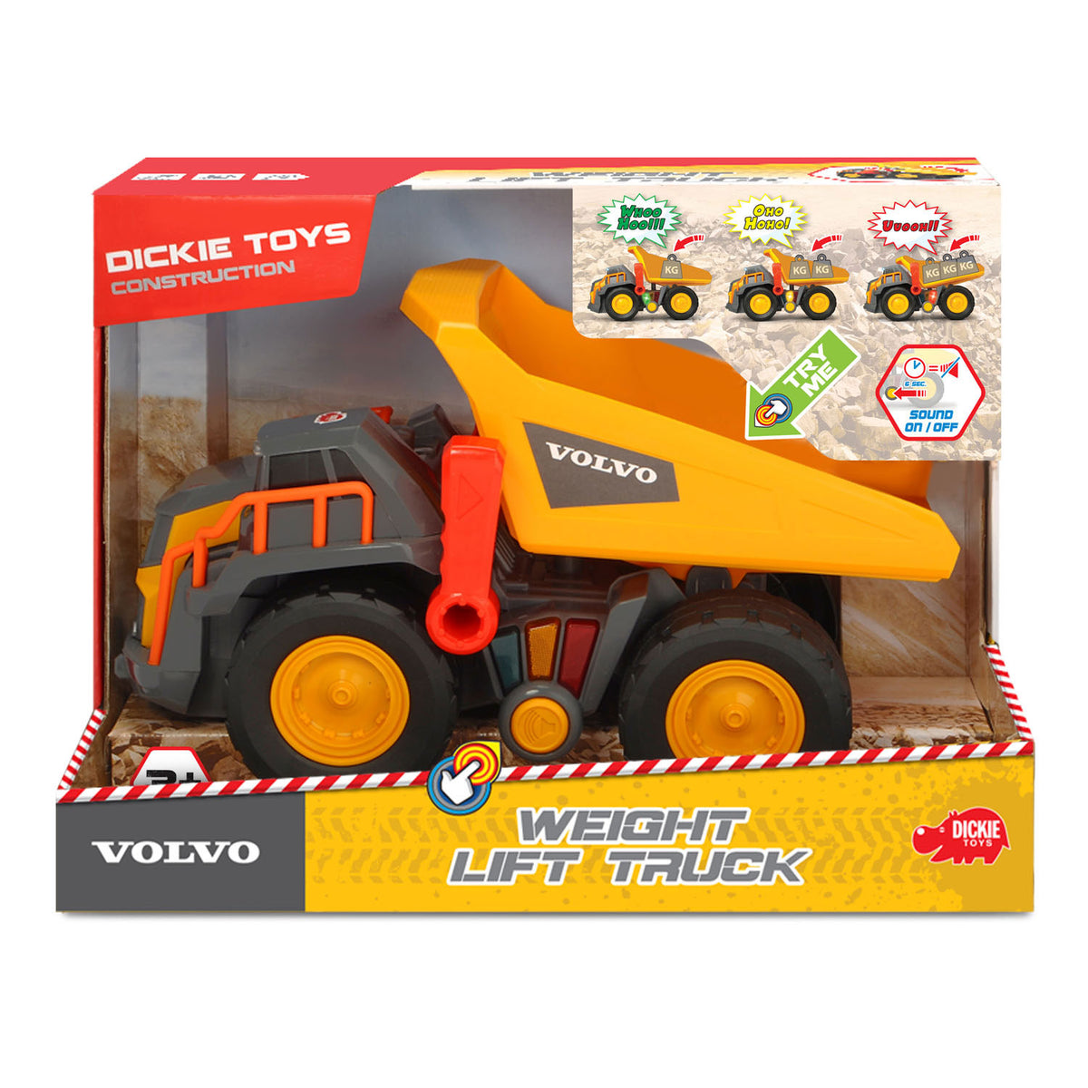 Dickie Toys Volvo Dump Truck with Light and Sound