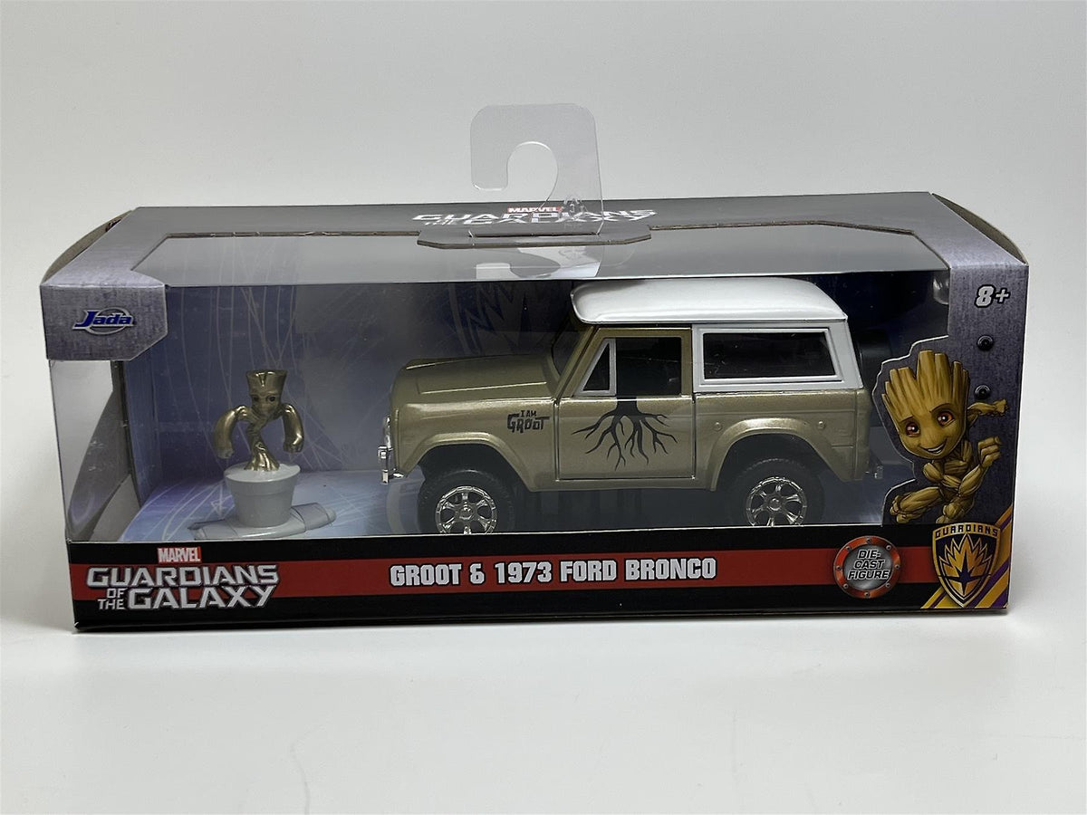 Marvel Groot 1973 Ford Bronco 1:32 Die-Cast Vehicle with Figure