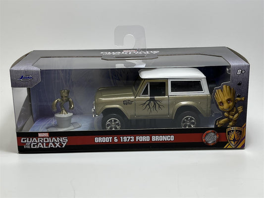 Marvel Groot 1973 Ford Bronco 1:32 Die-Cast Vehicle with Figure
