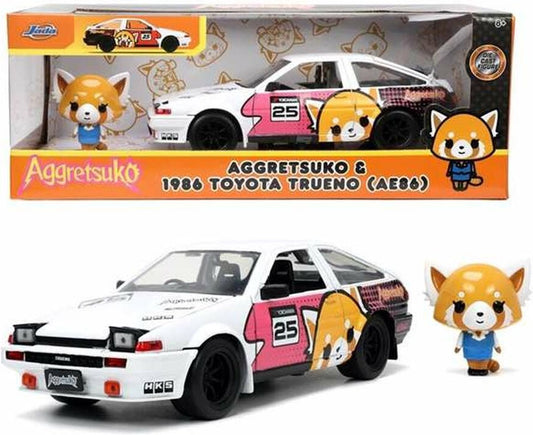 Aggretsuko 1986 Toyota Trueno AE86 with Figure