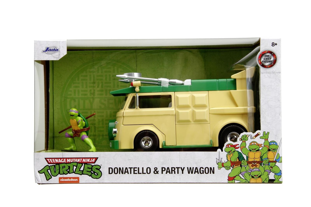 TMNT Party Wagon 1:24 Die-Cast Model with Donatello Figure
