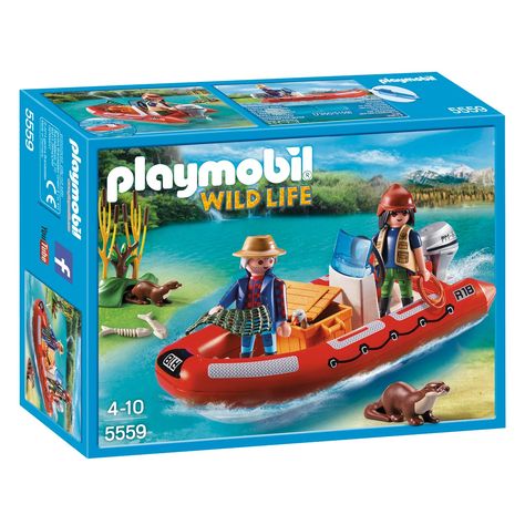 Playmobil Inflatable Boat with Explorers 5559
