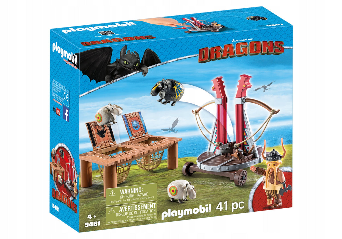 Playmobil Dragons: Gobber the Belch with Sheep Sling 9461