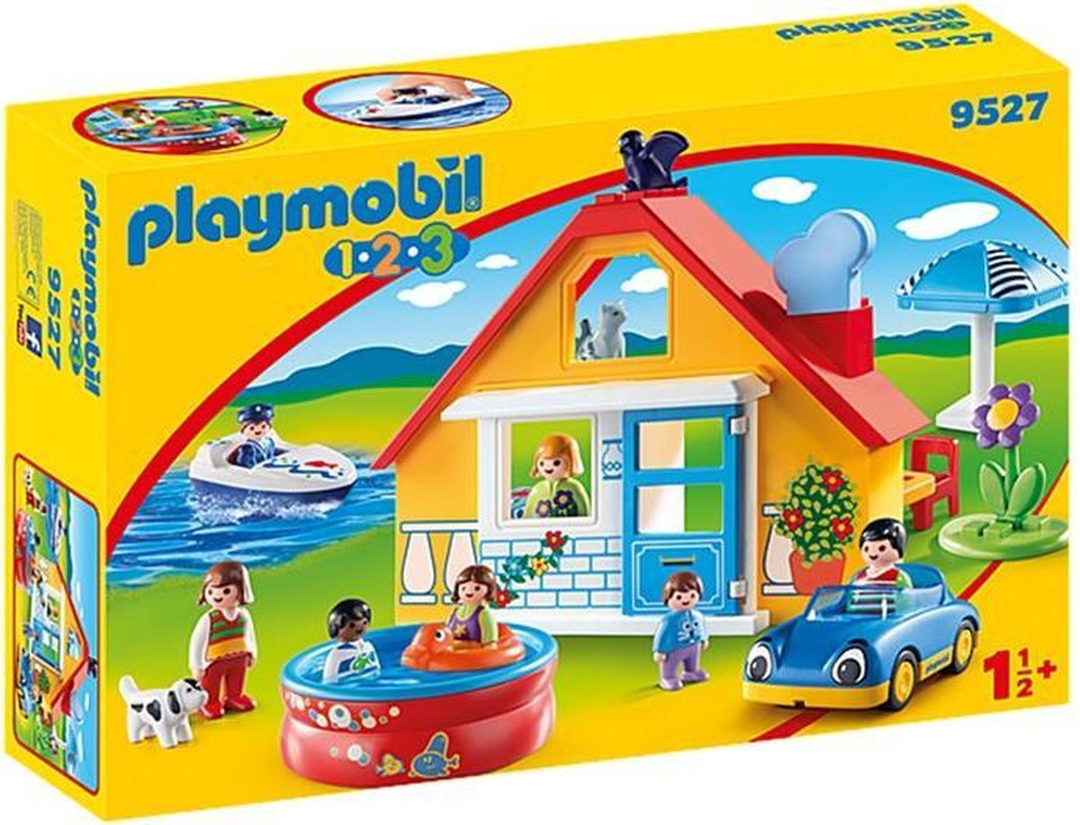 Playmobil 1.2.3 Holiday Cottage 9527