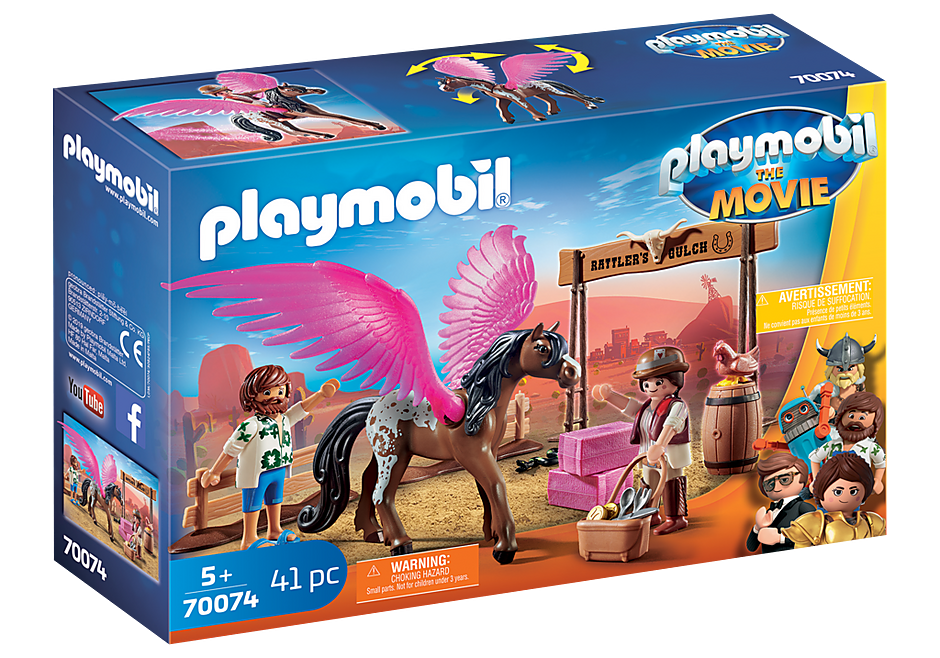 Playmobil Marla and Del with Flying Horse 70074