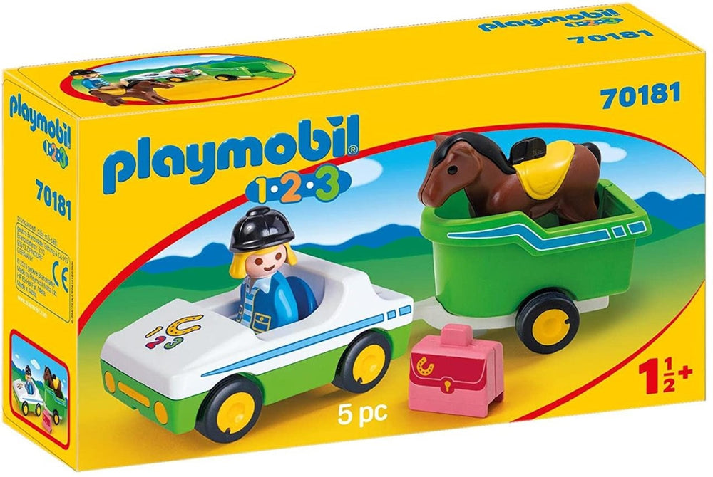 Playmobil Car with Horse Trailer 70181