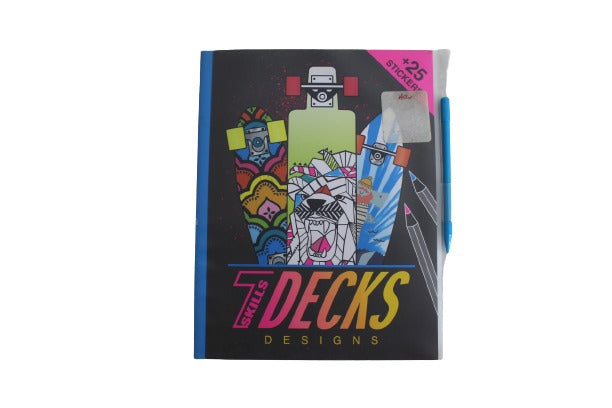 Depesche 7Skills Skateboard Design Coloring Book