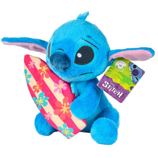 Disney Stitch met Surfplank Knuffel 25 cm