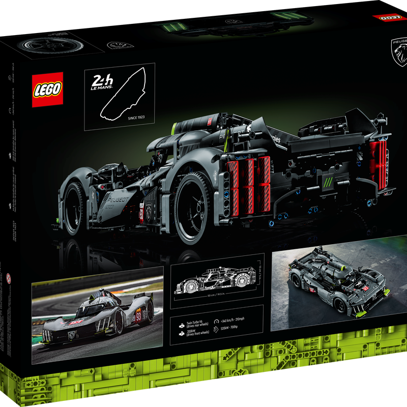 LEGO Technic PEUGEOT 9X8 24H Le Mans Hybrid Hypercar 42156