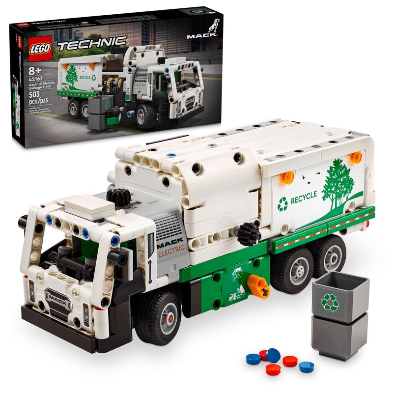 LEGO Technic Mack LR Camion poubelle électrique 42167