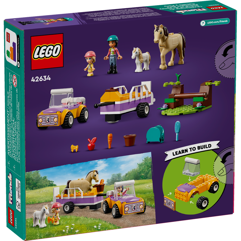 Remorque pour chevaux et poneys LEGO 42634