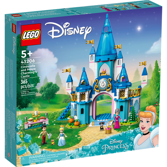 LEGO Le château de Cendrillon et du Prince Charmant 43206