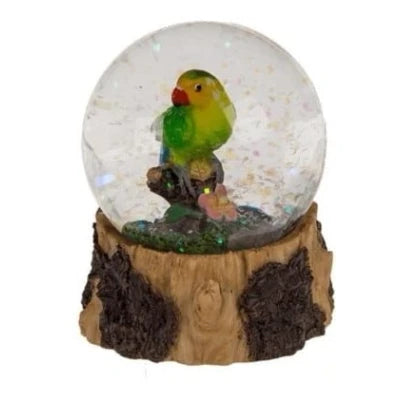 Sneeuwbol Papegaai met Glitter Assortiment