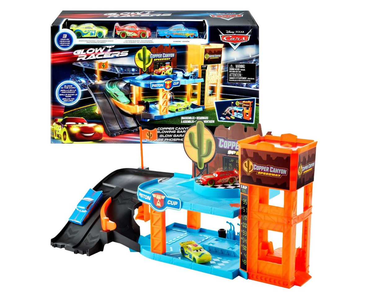 Disney Pixar Cars Glow Racers Copper Canyon Garage