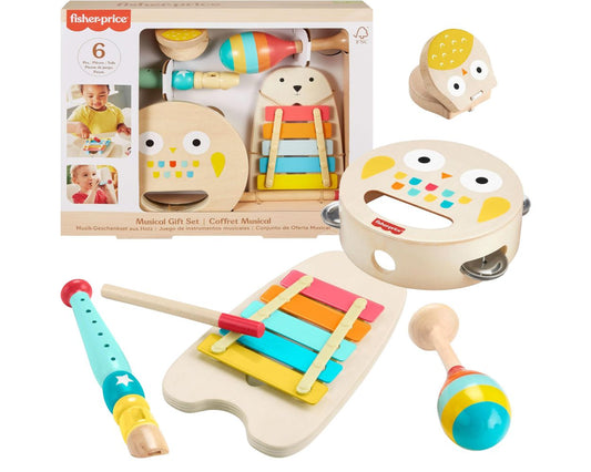 Fisher-Price Houten Muziekinstrumentenset 6-delig HXT90
