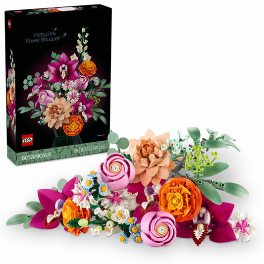 LEGO Botanicals 10342 Mooi Roze Bloemenboeket