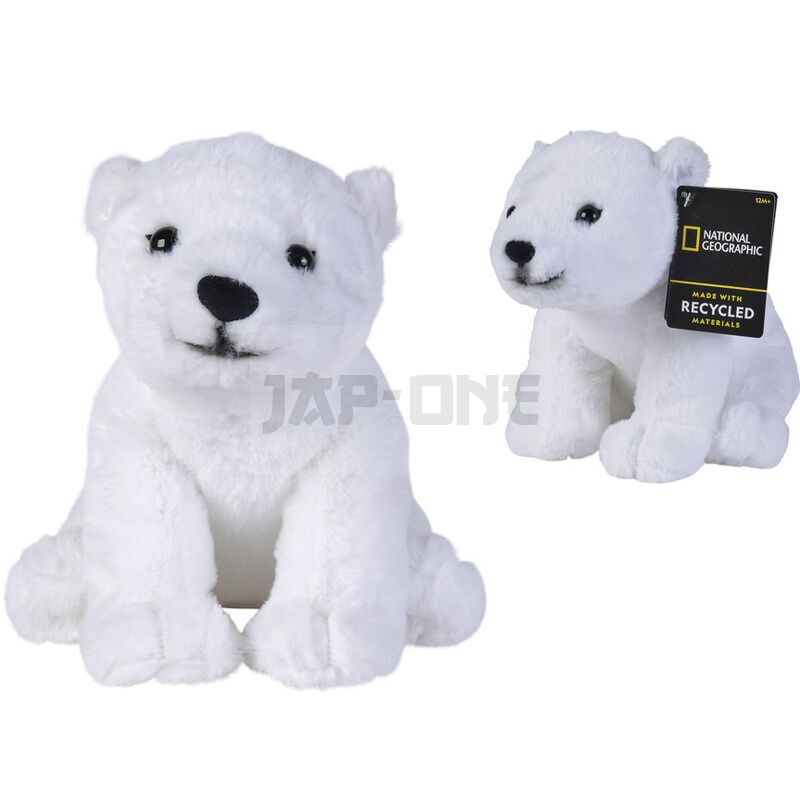 National Geographic IJsbeer Knuffel 25 cm