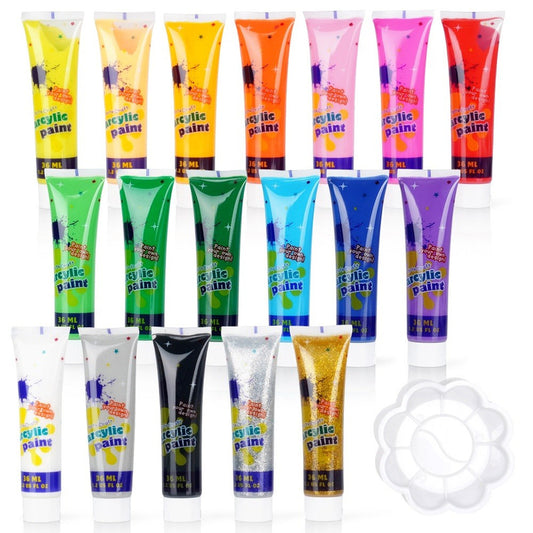 Acrylverf met Palet Set - 18-delig