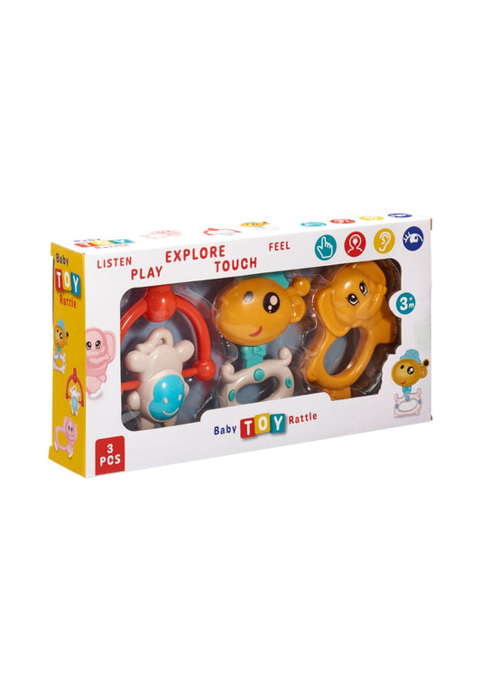 Babyrammelaarset Dieren - 3 Stuks
