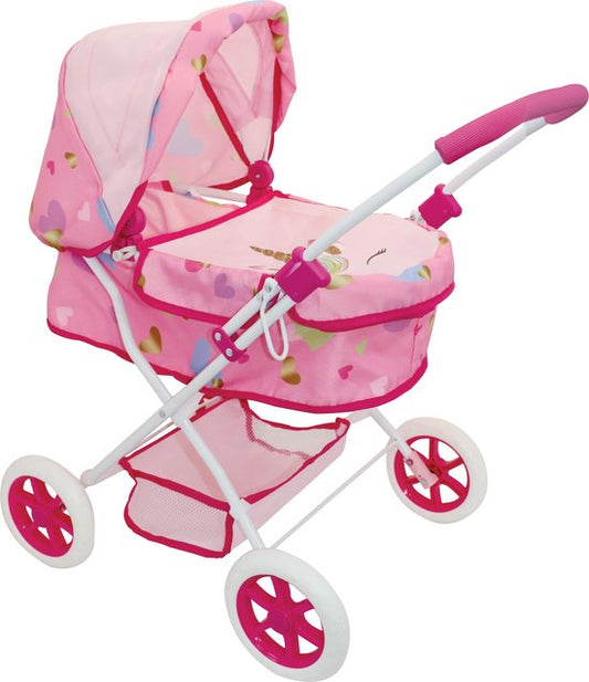 Bambolina Amore Roma Unicorn Doll Pram