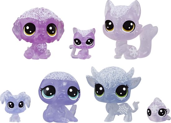 Littlest Pet Shop Frosted Favorites 7-Pack (Purple) - Hasbro