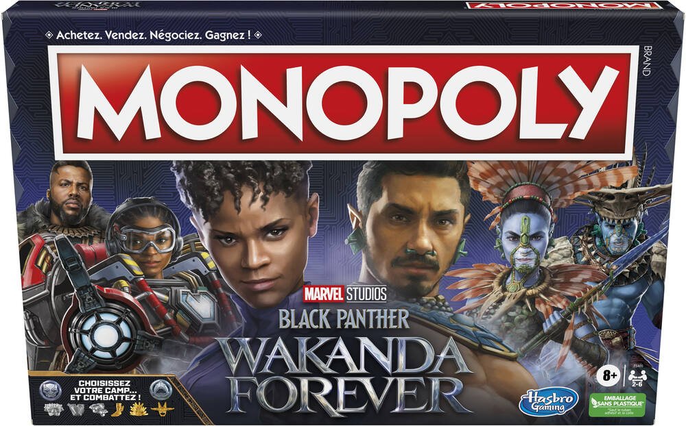 Monopoly Black Panther: Wakanda Forever Edition - Hasbro