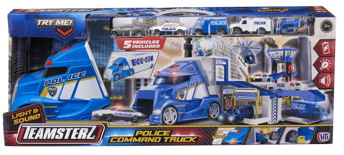 Teamsterz Police Command Truck Playset