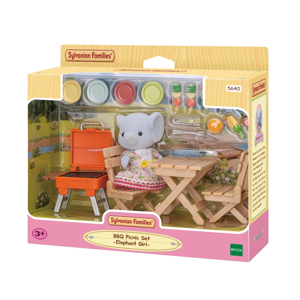 Sylvanian Families BBQ Picnic Set - Elephant Girl 5640