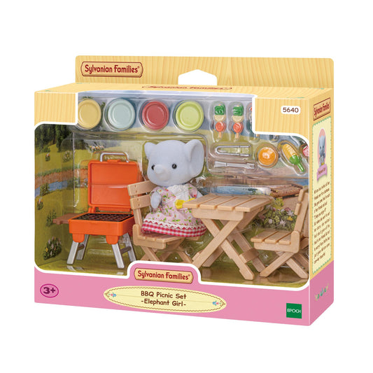 Sylvanian Families BBQ Picnic Set - Elephant Girl 5640