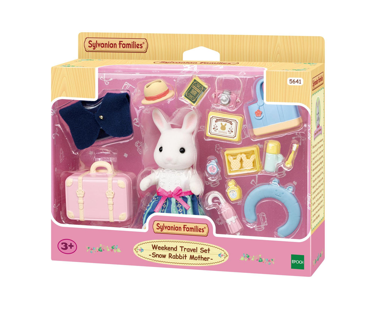 Sylvanian Families Weekend Travel Set - Snow Rabbit Mother 5641