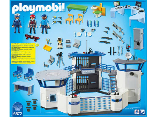 Centre de commandement de la police avec prison Playmobil 6872