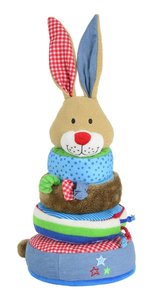 Lief Blue Rabbit Fabric Pyramid 28 cm