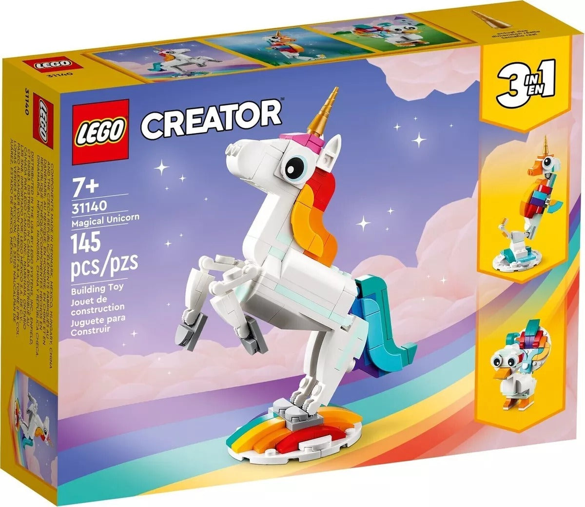 LEGO Creator 3-in-1 Magical Unicorn 31140