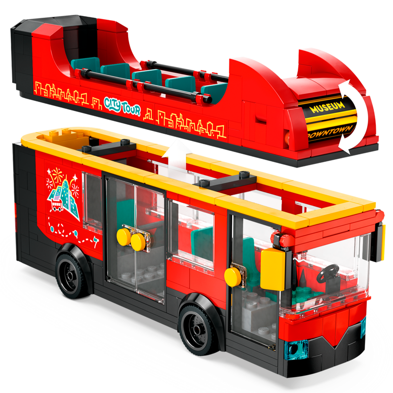 LEGO Bus touristique rouge à deux étages 60407