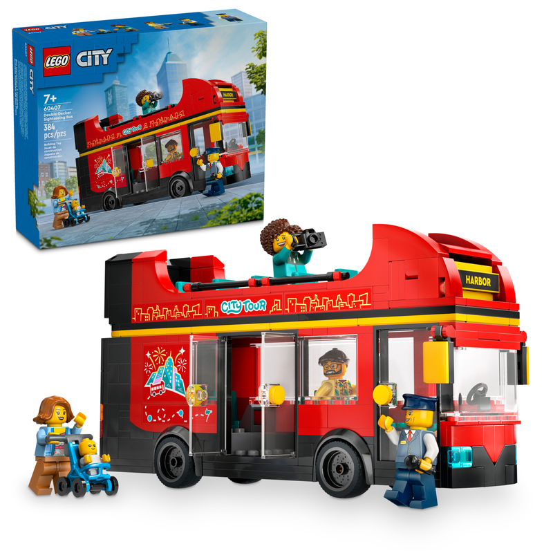 LEGO Bus touristique rouge à deux étages 60407