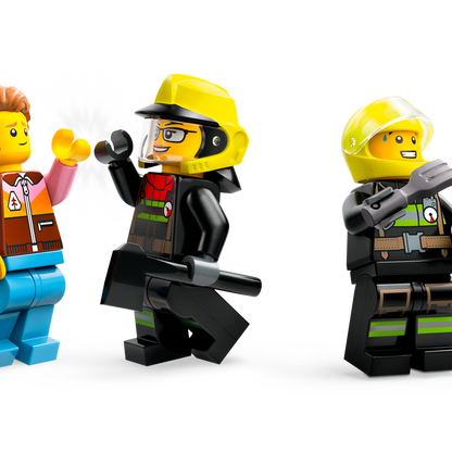 Camion de pompiers LEGO 4x4 avec bateau de sauvetage 60412