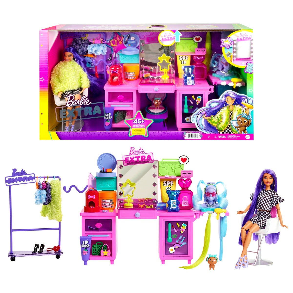 Barbie Extra Pop met Puppy Speelset