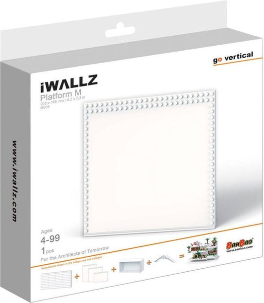 BanBao iWALLZ Platform Medium White i8005