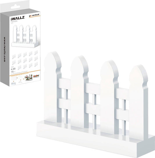 iWallz Construction Set White Fence 15-Piece
