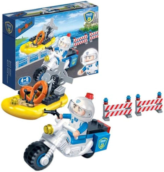 BanBao Police Motor and Boat 7018