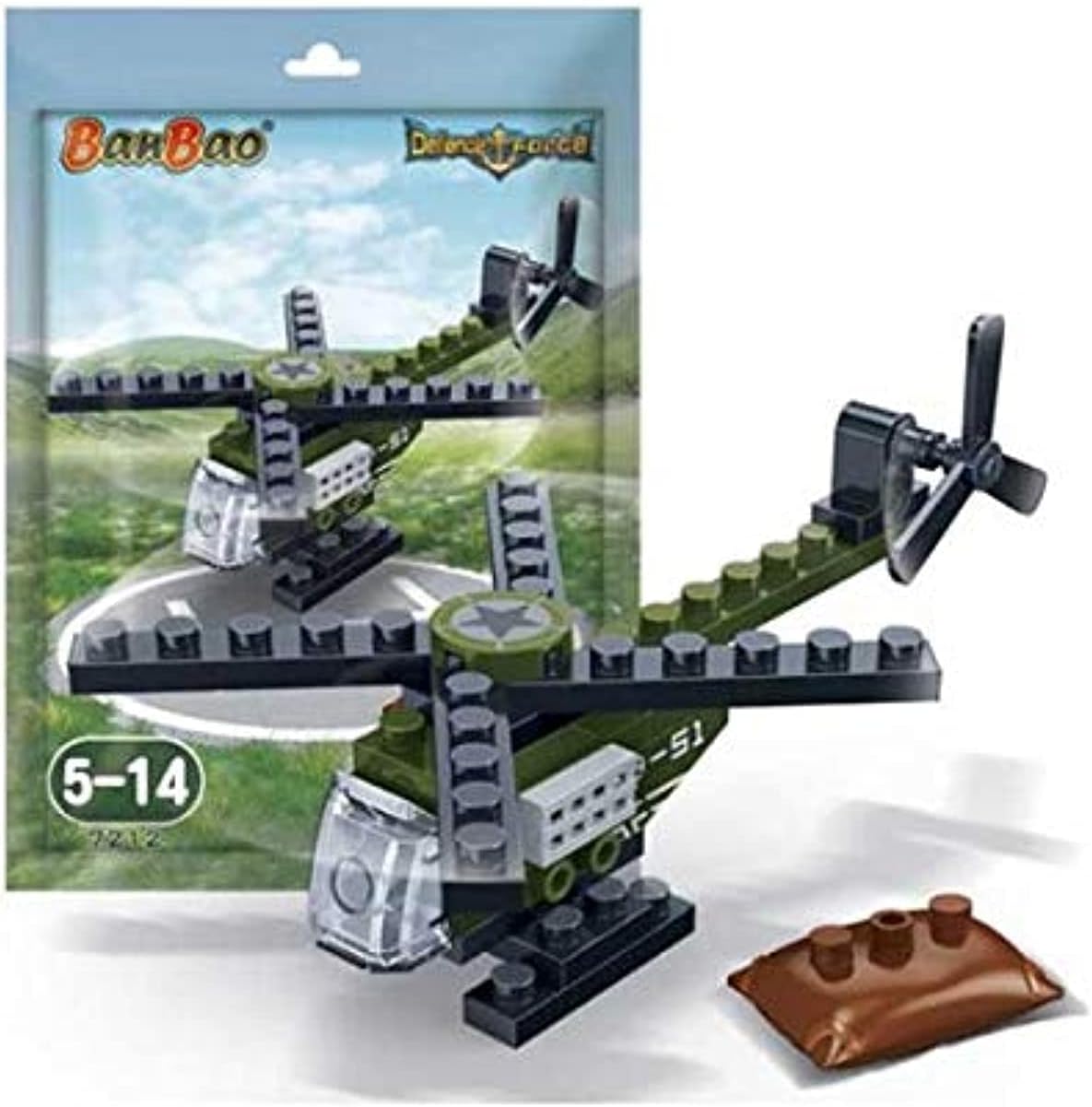 BanBao Military Helicopter Mini Construction Set 7212