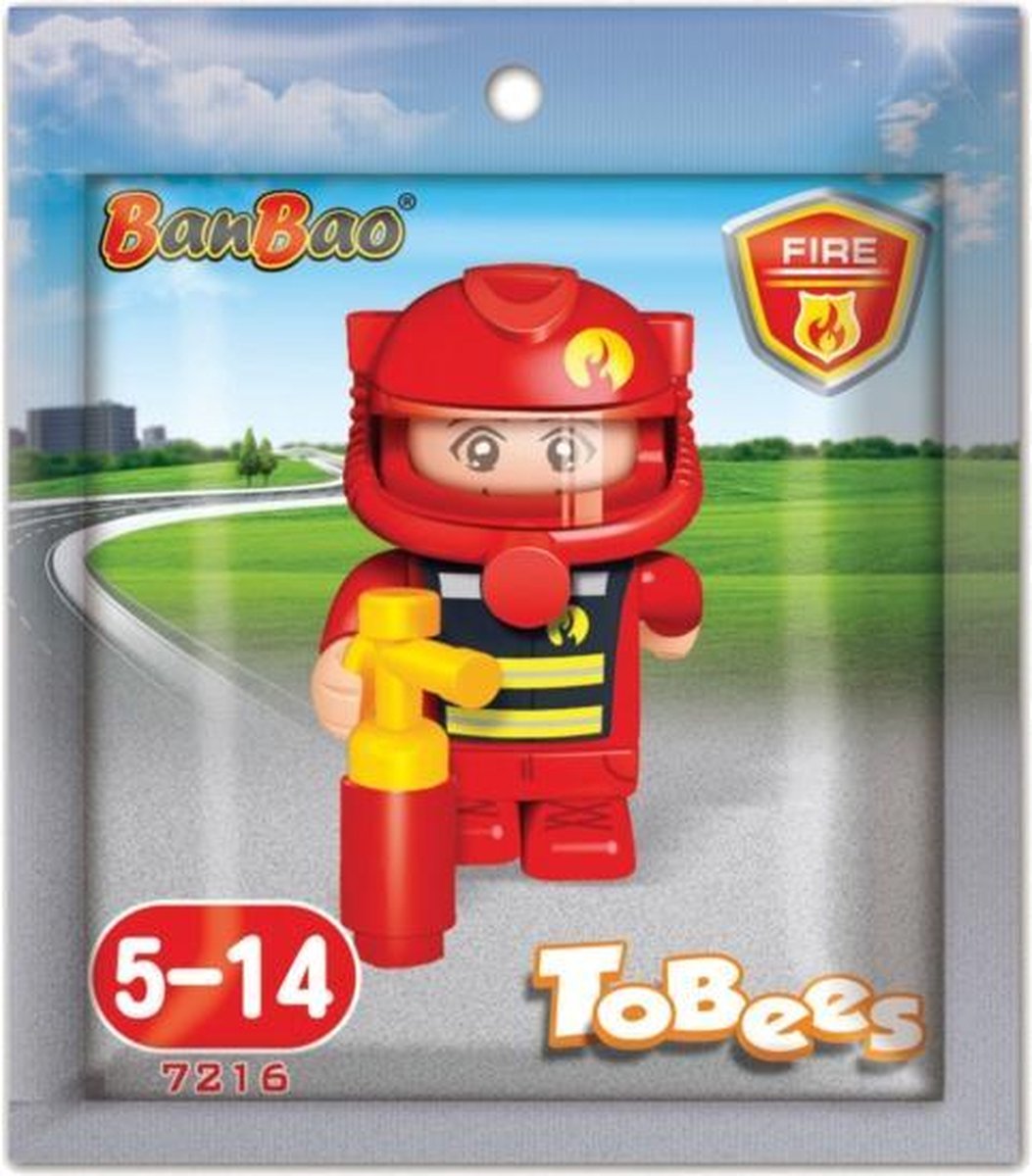 BanBao Mini figurine pompier 10 cm B7216