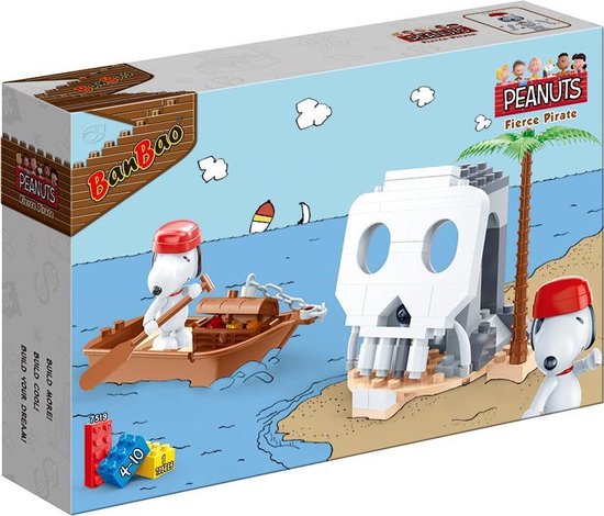 BanBao Peanuts Snoopy Pirate Treasure Island 7519