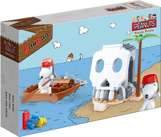 BanBao Peanuts Snoopy Pirate Treasure Island 7519