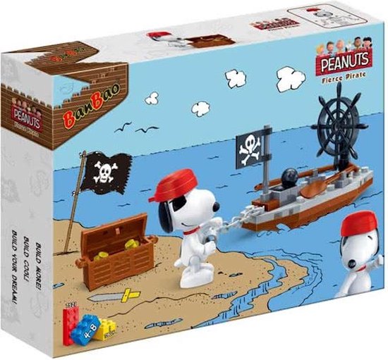 BanBao Peanuts Snoopy Pirate Boat 7521
